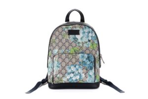 Gucci Blooms GG Supreme Backpack Blue - Love Luxury UK