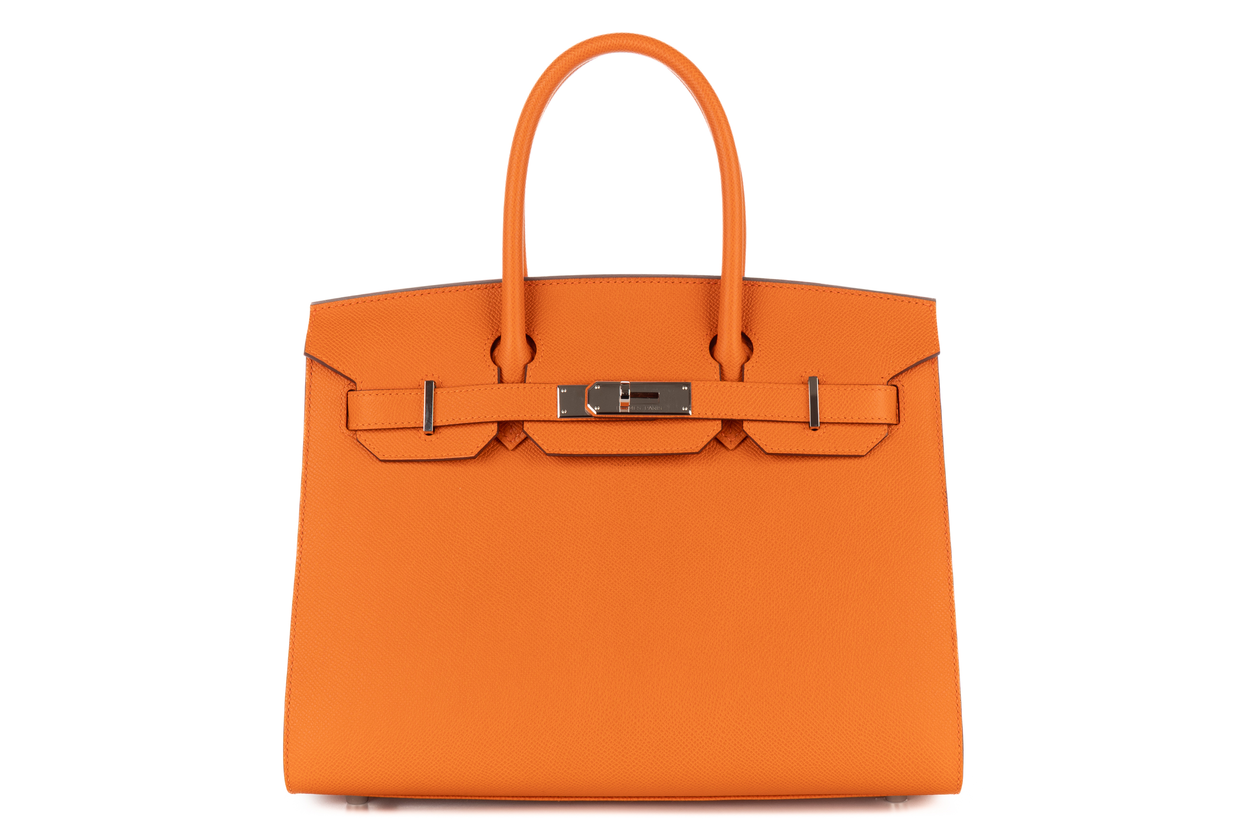 Hermès Birkin 30 Orange H Epsom Sellier Palladium Hardware