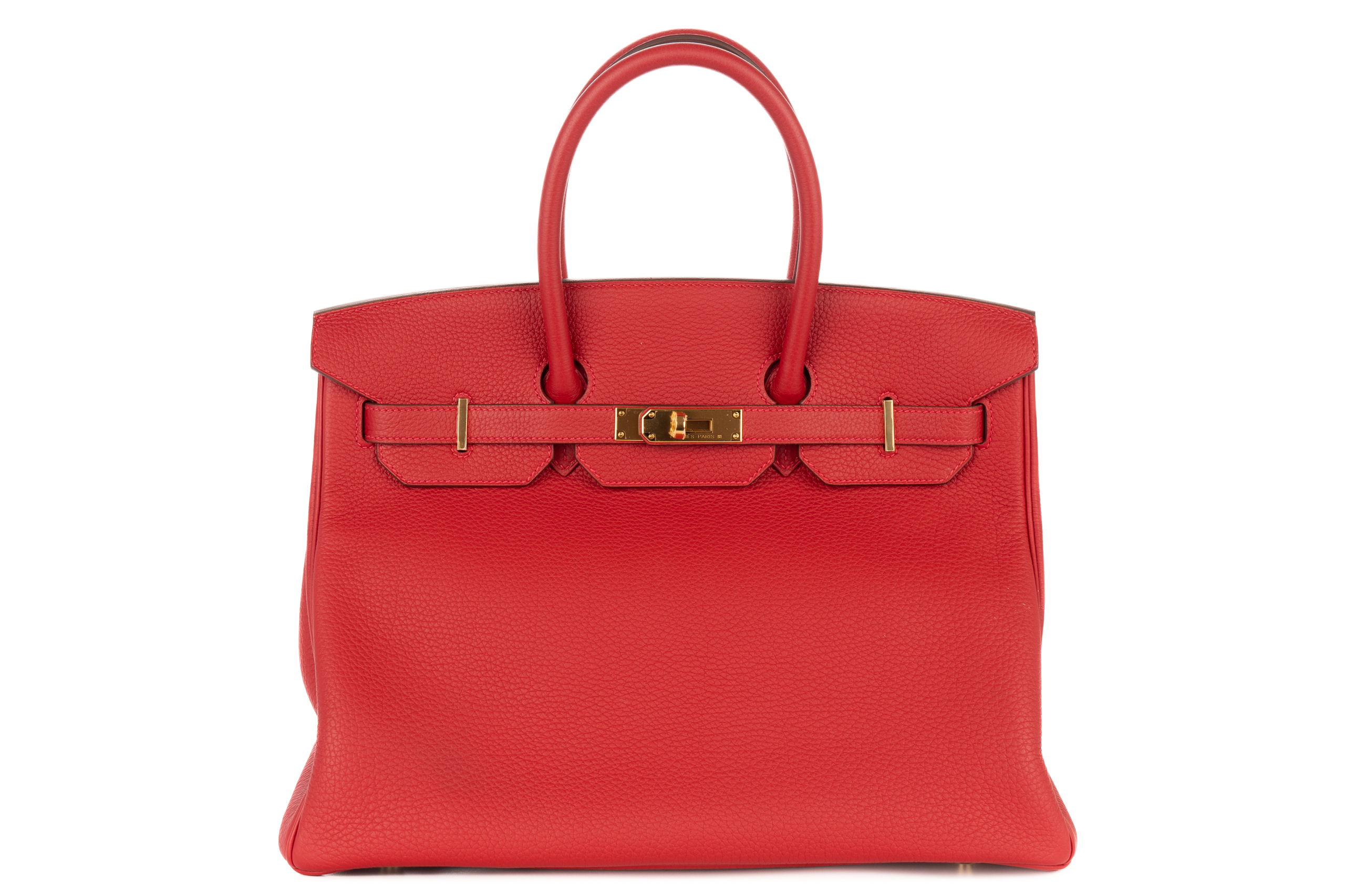 Hermès Birkin 35 Rouge Vif Togo Gold Hardware