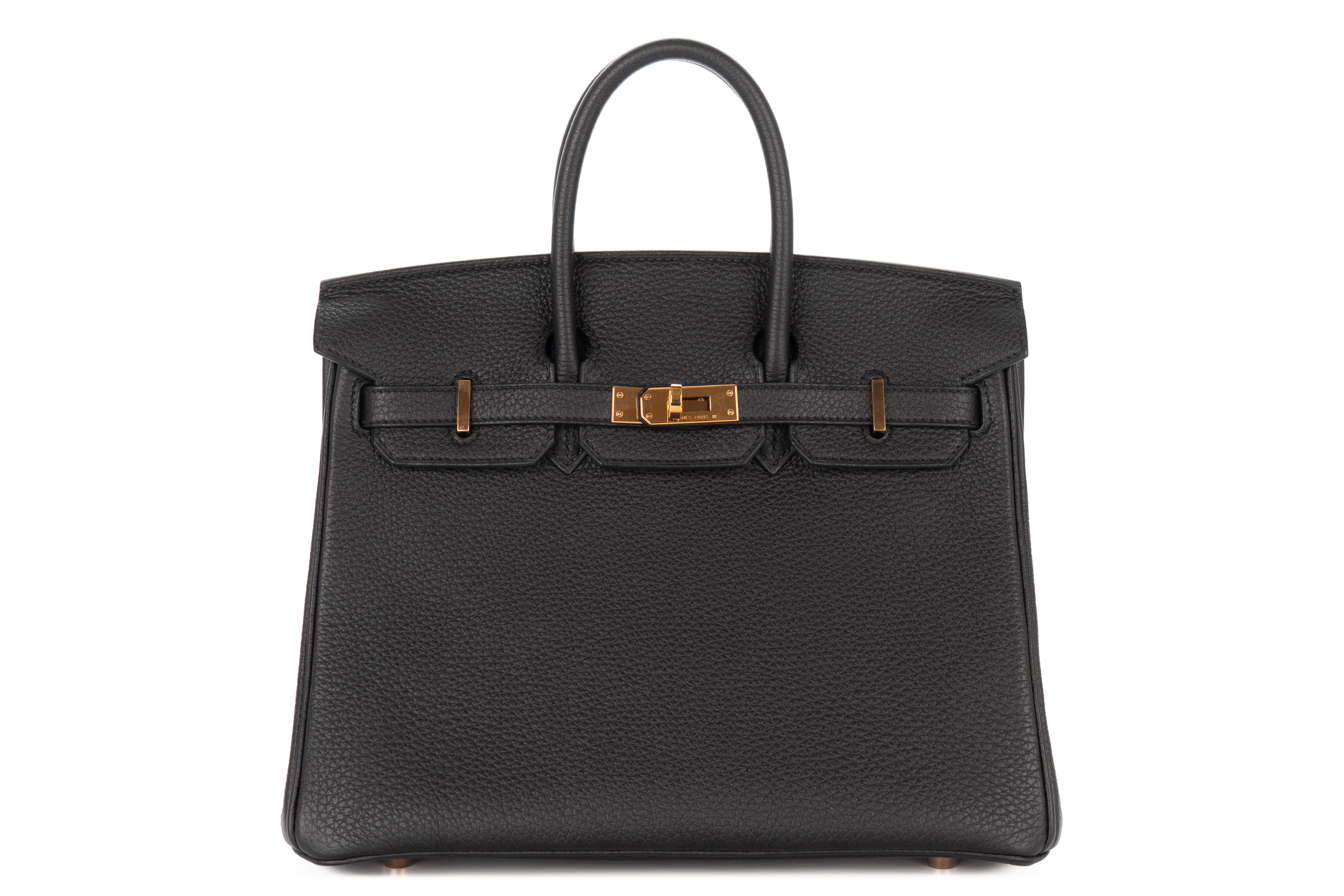 Hermès Birkin 25 Noir – Black Togo Rose Gold Hardware