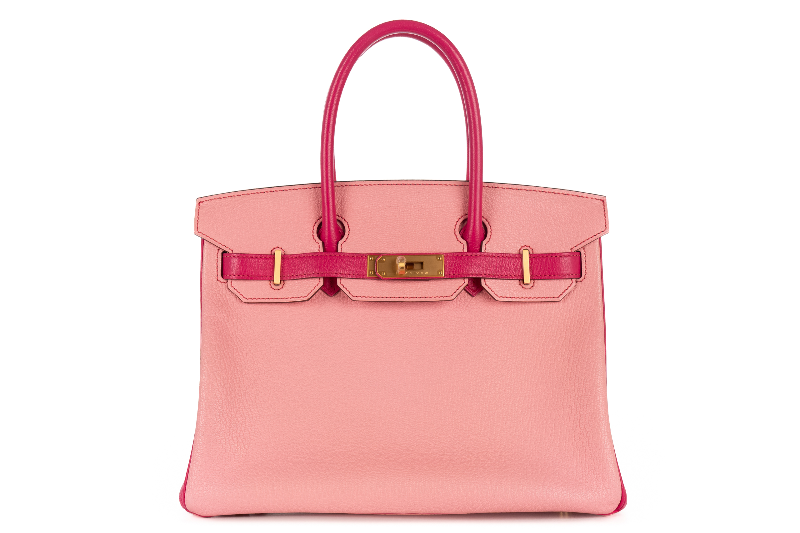 Hermès Birkin 30 HSS Rose Confetti / Rose Tyrien Chevre Brushed Gold Hardware