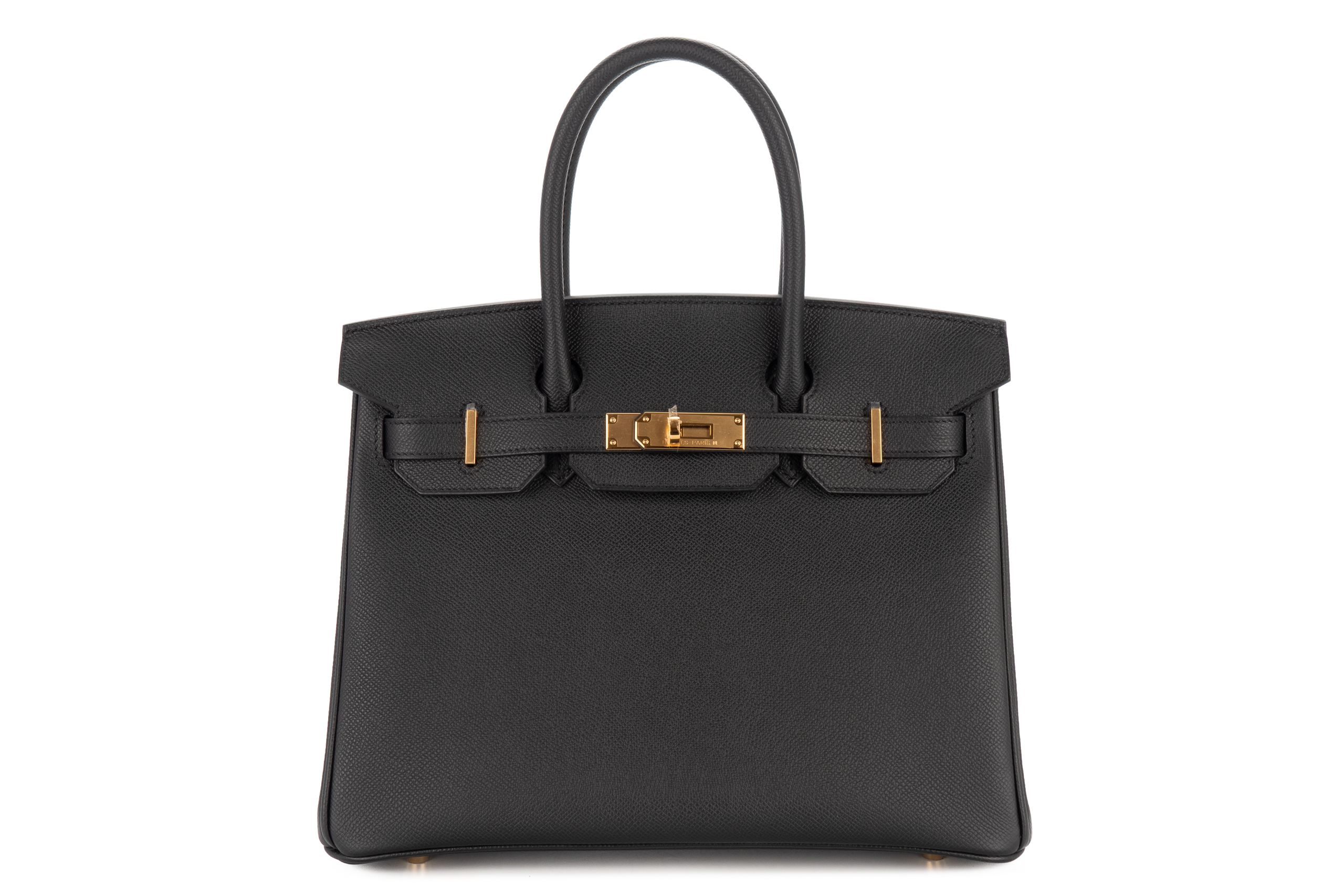Hermès Birkin 30 Noir – Black Epsom Retourne Gold Hardware
