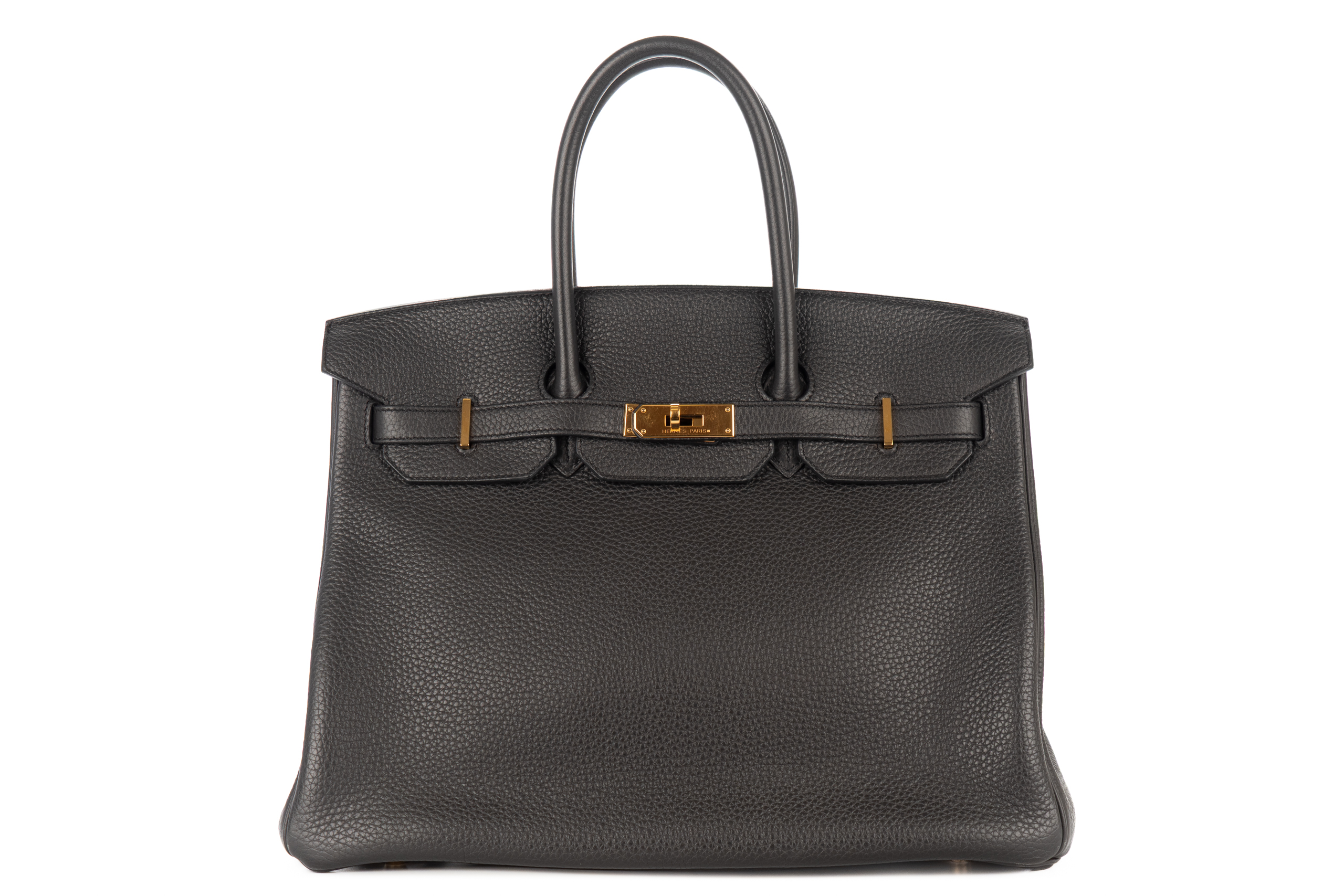 Hermès Birkin 35 Plomb Clemence Gold Hardware