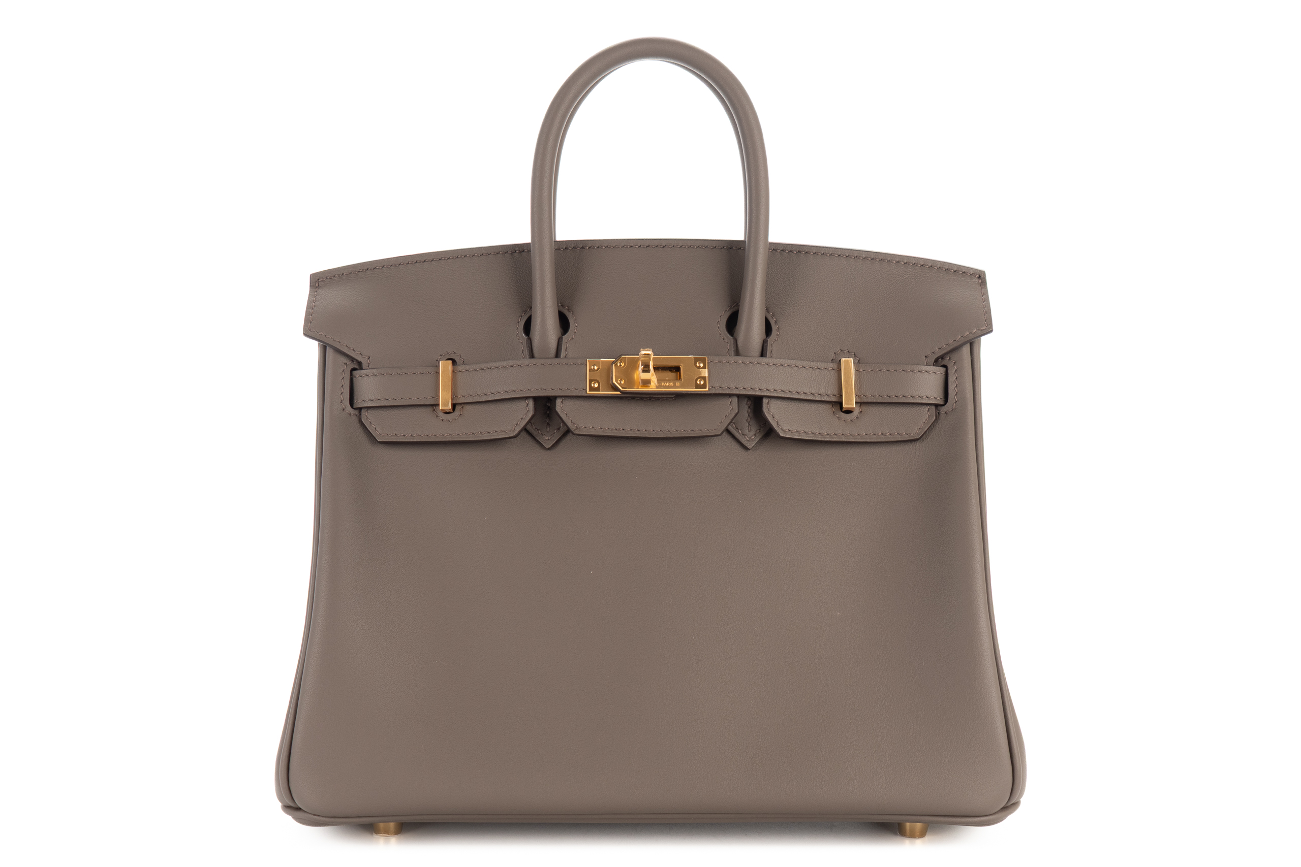 Hermès Birkin 25 Gris Etain Swift Gold Hardware