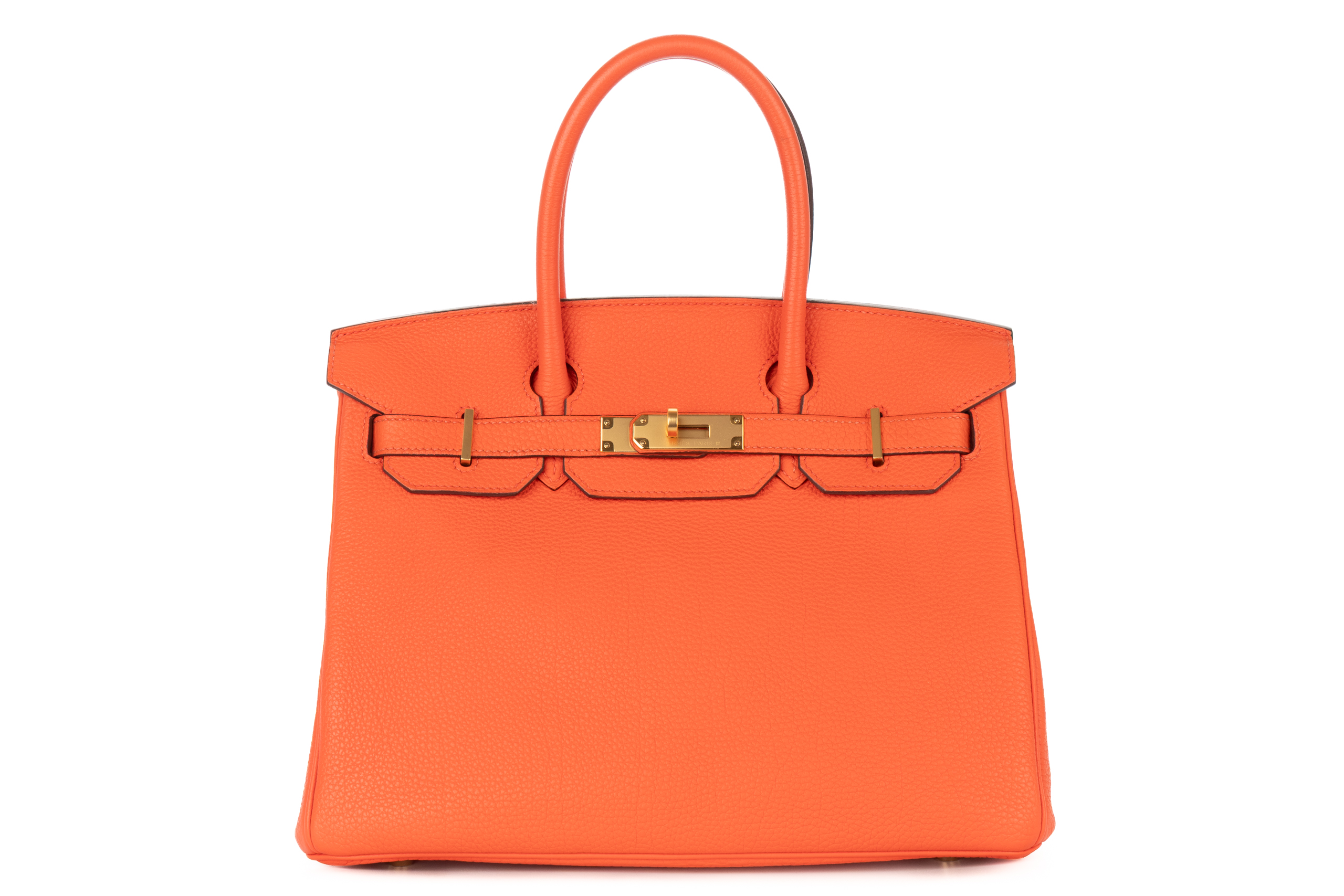 Hermès Birkin 30 Feu Togo Gold Hardware