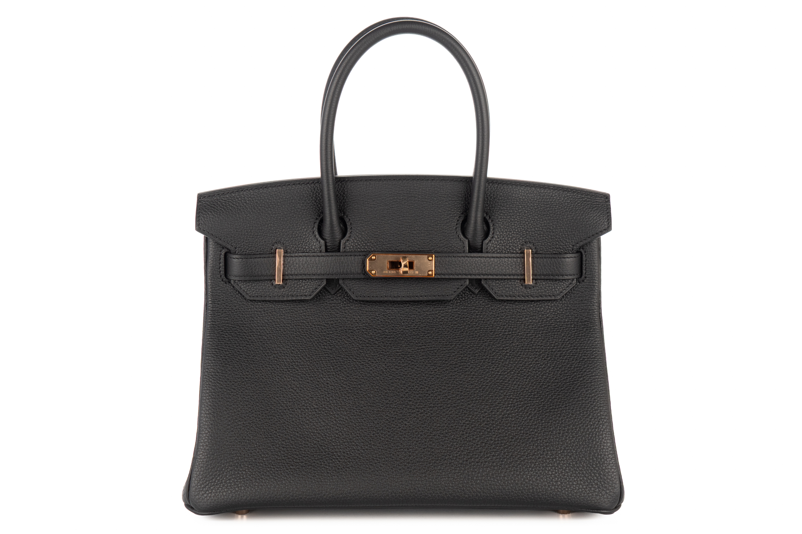 Hermès Birkin 30 Noir – Black Togo Rose Gold Hardware