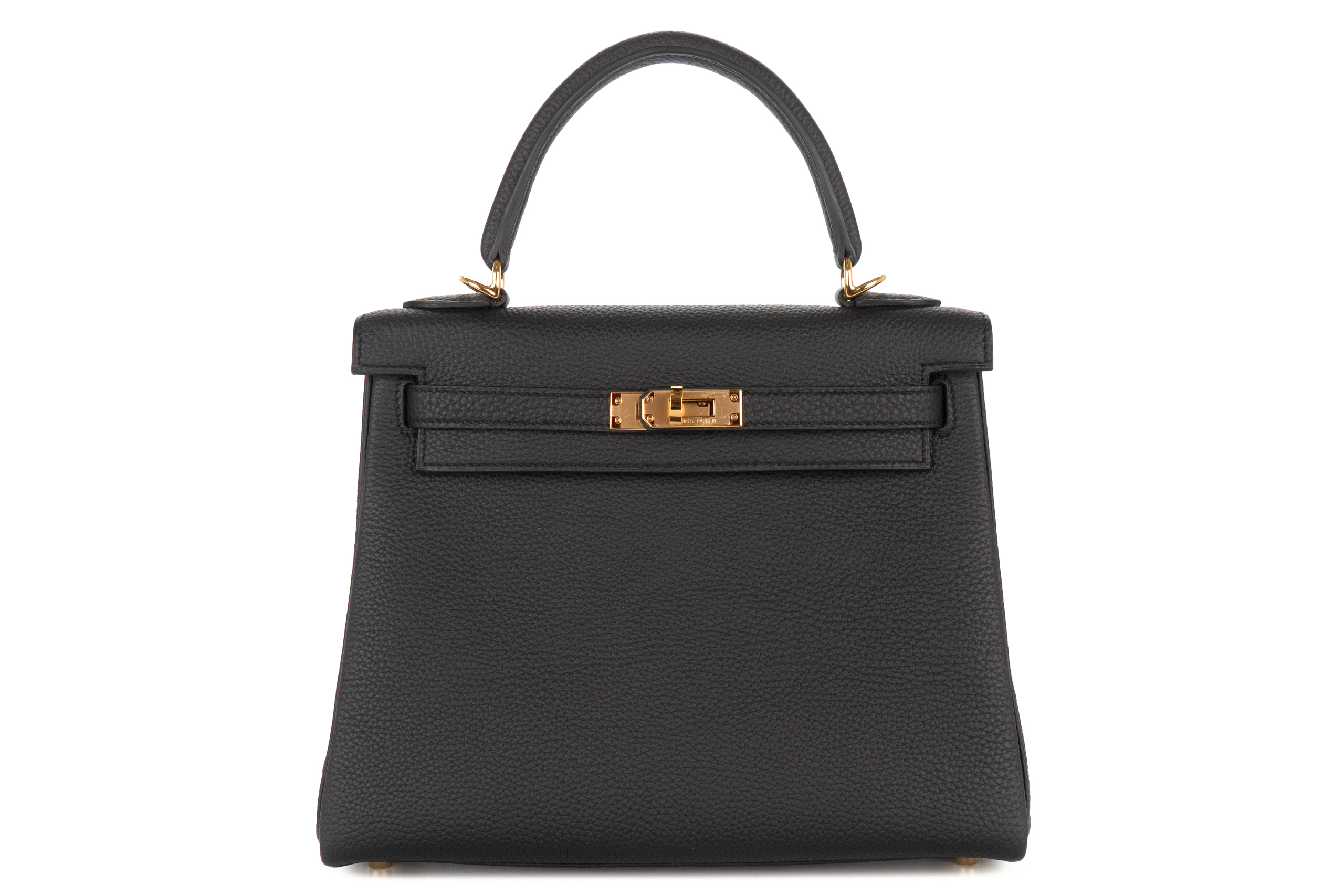 Hermès Kelly 25 Noir – Black Togo Gold Hardware