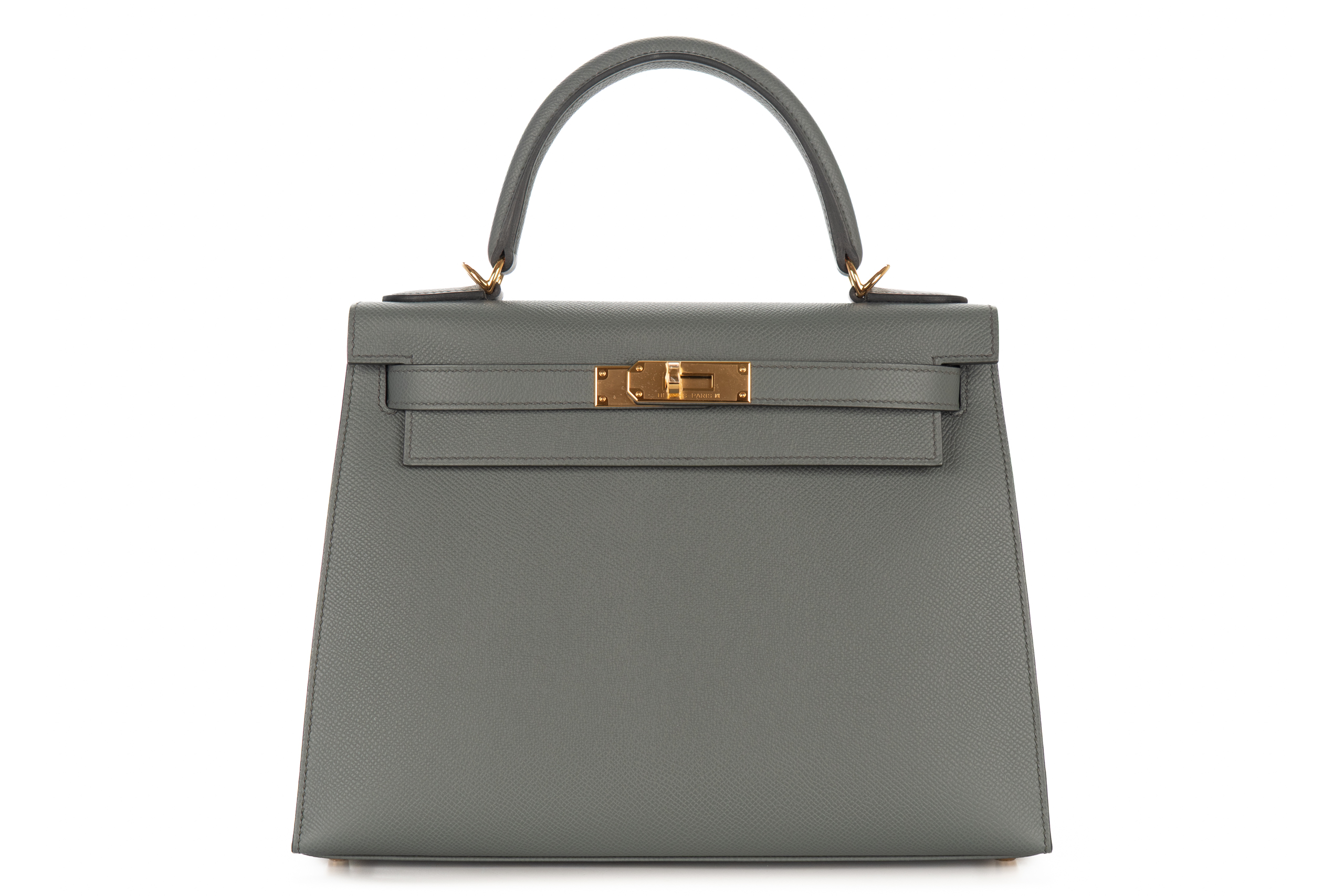 Hermès Kelly 25 Vert Amande Epsom Sellier Gold Hardware