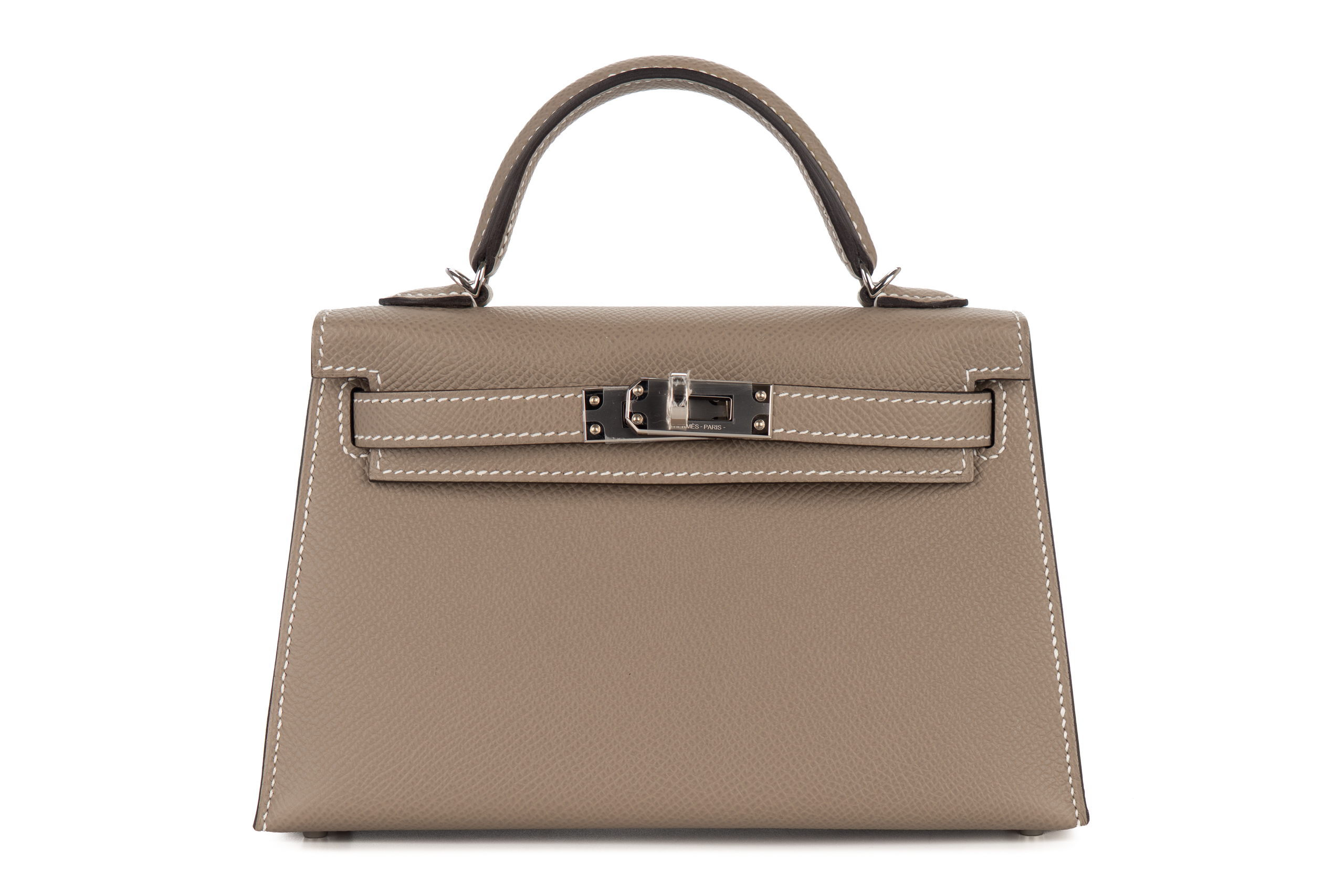 Hermès Mini Kelly HSS Gris Asphalt / Nata Epsom Palladium Hardware
