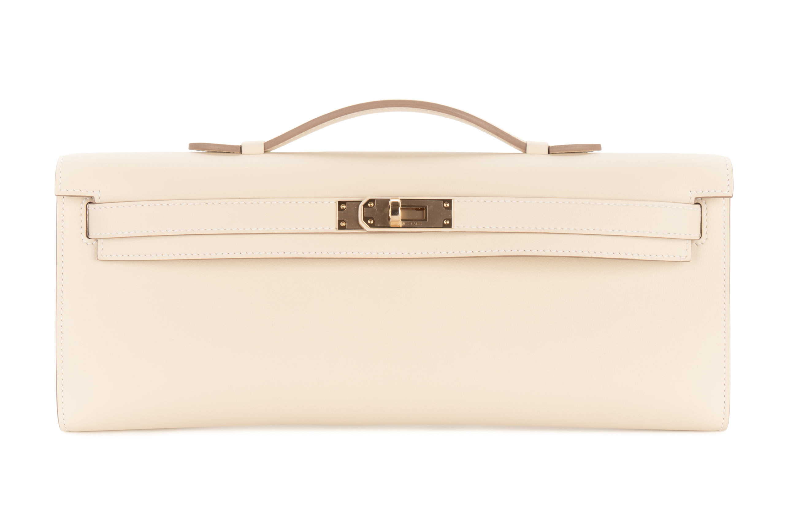 Hermès Kelly Cut Craie Swift Permabrass Hardware